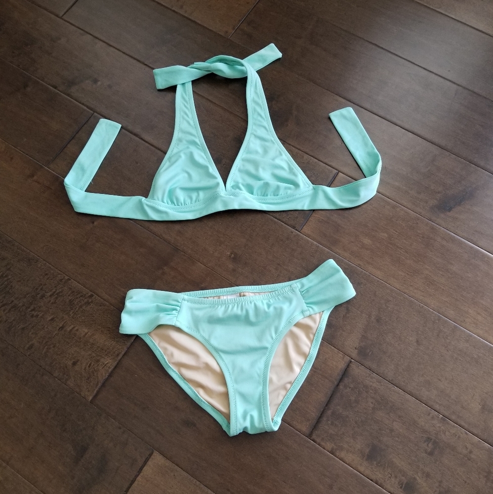 J. Crew Halter Top Swim Set XS